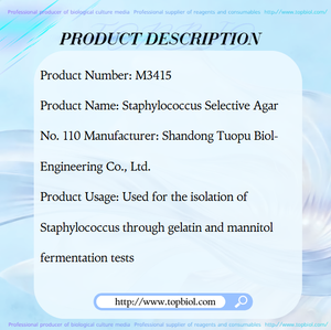 <span class=keywords><strong>Agar</strong></span> sélectif pour Staphylococcus n°110, utilisé pour l'isolement des Staphylococcus par les tests de fermentation de la <span class=keywords><strong>gélatine</strong></span> <span class=keywords><strong>et</strong></span> du mannitol - Product Image 2