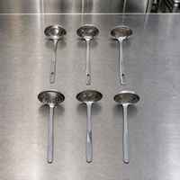 Sendok Sup Stainless Steel Berkualitas, Sendok Sajian Dapur yang Mudah Dibersihkan untuk Memasak dan Menyajikan