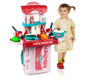 Mini conjunto de cozinha para crianças, conjunto de brinquedos de cozinha realista em miniatura para crianças, lâmpadas de sobremesa e jogos