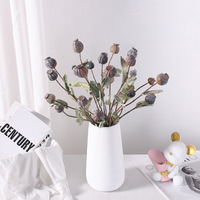 Bunga Buatan Cetak 3D Gaya Segar, Poppy Cornflower, Perlengkapan Fotografi, Dekorasi Rumah, Model Kamar, Ruang Tamu, Meja Makan