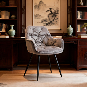 Asiento Decorativo para Banquete de Boda con Textura Clásica Acolchada, <span class=keywords><strong>Silla</strong></span> de <span class=keywords><strong>Terciopelo</strong></span> con Tratamiento Impermeable - Product Image 2