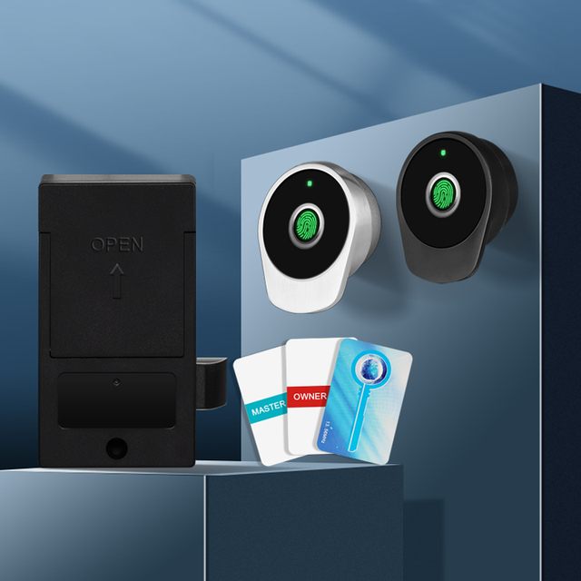 Wholesale Price Safety Battery-Free NFC Card Furniture Drawer Locks,Electronic Lock Hidden Wireless Fingerprint Cabinet Lock