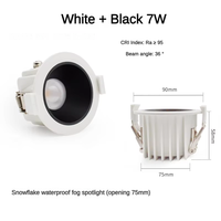 Spot LED Encastrable Étanche IP65 pour Salle de Bain, Fabricant de Spots 9W 12W 15W 20W 25W, 110V 220V