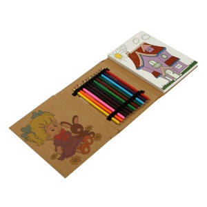 Khuyến Mại Tùy Chỉnh Bìa Cứng Trẻ Em Người Lớn Màu/Phác Thảo/Vẽ Cuốn Sách In Ấn Với Bút Chì Màu - Product Image 5