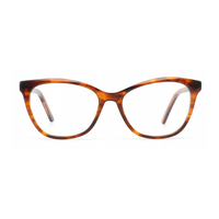 BONA Spécifications multiples Feuille de verre Rectangle Acétate Mélange de métal Lunettes optiques Cadre Noir Myopie Lentille Lecture à la mode