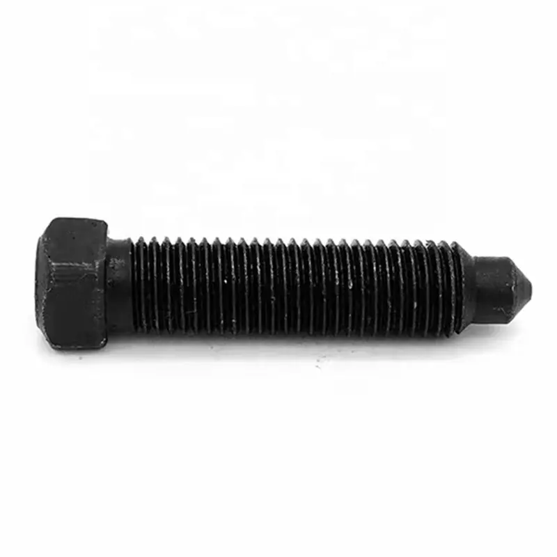 metric coarse hexagon head set screw with short dog and cone point grade8.8