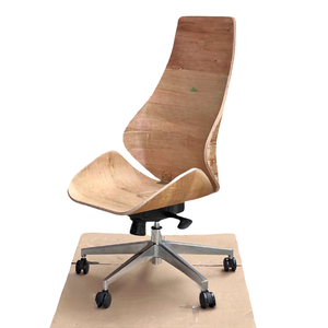 高級モダンなオフィスチェア人間工学的なハイバック圧縮曲げプレート付き - Product Image 1