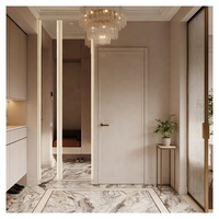 Porte intérieure moderne en MDF massif, ignifuge, insonorisée, étanche, pré-fabriquée, pour appartements
