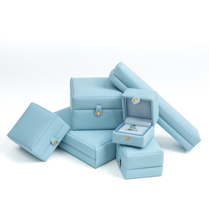 Zebo Custom Luxury PU <b>Leather</b> Jewelry Box Set Hot Stamping Logo Premium Packaging for Ring Pendant <b>Bracelet</b> Necklace Wholesale - Product Image 2