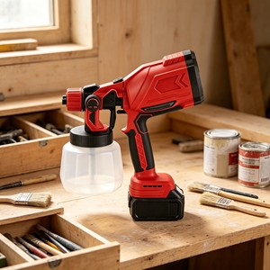 <span class=keywords><strong>Pistolet</strong></span> pulvérisateur électrique sans fil multifonctionnel L&P à batterie lithium sans balais pour la peinture à domicile et en extérieur - Product Image 5