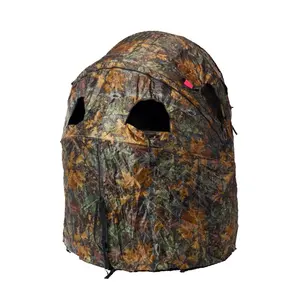 Wholesale Pop Up Camouflage Ground Blinds Lightweight Portable Double Hunting Chair Blind For 2 Persons