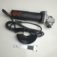 Meuleuse d'angle électrique mini sans fil professionnelle portable 100 mm avec interrupteur à gâchette en acier inoxydable pour la découpe et le meulage