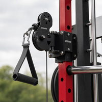 Machine de musculation multifonctionnelle Zoshine avec poulies doubles réglables pour entraînement à domicile