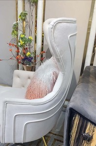 Sillón Moderno de Terciopelo Verde de Lujo, Sillón Reclinable Individual <span class=keywords><strong>para</strong></span> Sala de Estar, Sillón Individual de Diseño - Product Image 2