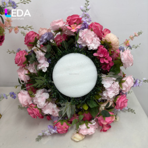 LEDA Handmade Soft Silk <b>Artificial</b> <b>Flower</b> Ball 60cm Pink Wedding & Valentine's Day Centerpiece for Events Decor - Product Image 4