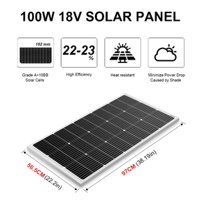 DOKIO <span class=keywords><strong>panel</strong></span> surya mono 1000W <span class=keywords><strong>12V</strong></span>, <span class=keywords><strong>panel</strong></span> surya kaca tahan air untuk rumah/RV isi daya <span class=keywords><strong>12V</strong></span> - Product Image 2