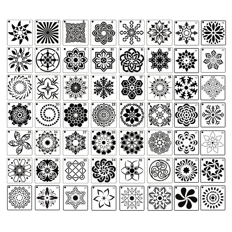 Many Different Styles Mandala Template Dot