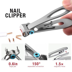 Cortador de Unhas Profissional <span class=keywords><strong>7</strong></span> em 1 com Lâmina Larga para Unhas Grossas e Encravadas, Kit de Manicure e Pedicure com Cabeça Giratória - Product Image 3
