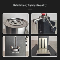 Machine manuelle de remplissage et d'étiquetage de pots en verre de 200 ml pour beurre de cacahuète, miel, crème, mélasse et confiture