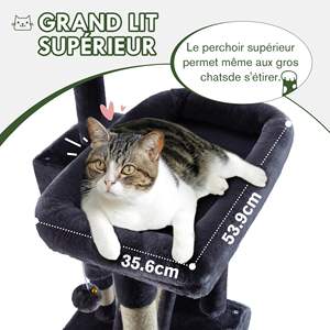 Árbol <span class=keywords><strong>para</strong></span> <span class=keywords><strong>Gatos</strong></span> de Madera de Lujo Personalizado OEM con Rascadores de Peluche, Torre Multifuncional <span class=keywords><strong>para</strong></span> <span class=keywords><strong>Gatos</strong></span> con Postes Rascadores y <span class=keywords><strong>Casa</strong></span> <span class=keywords><strong>para</strong></span> <span class=keywords><strong>Gatos</strong></span> - Product Image 2