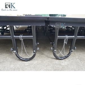 Scène mobile en acier pliable pour événements, plateforme de scène à charge lourde, en vente - Product Image 5