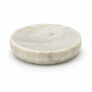 Juego de Accesorios de Baño de 4 Piezas de Mármol con Diseño de Madera de Cristal, Dispensador de Jabón de Piedra Beige Natural, Juego de Accesorios de Baño - Product Image 4