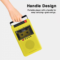 Nouveau lecteur de cassette portable, lecteur de musique bt, enregistreur de cassette rétro, lecteur de cassette portable, baladeur