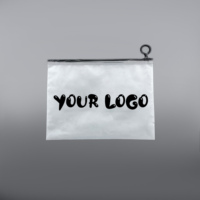 Sac à fermeture éclair pour bijoux en PE PVC biodégradable imprimé avec logo personnalisé, transparent, avec fermeture éclair, pour boucles d'oreilles, cosmétiques, personnalisable