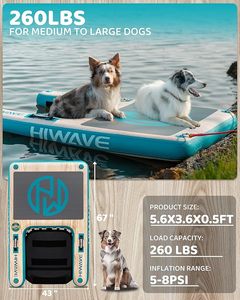 Nouvelle conception de <span class=keywords><strong>rampe</strong></span> gonflable pour chien d'extérieur, <span class=keywords><strong>rampe</strong></span> aquatique pour chien en drop stitch, <span class=keywords><strong>rampe</strong></span> de divertissement aquatique pour chien pour <span class=keywords><strong>piscine</strong></span> et toute plateforme - Product Image 2
