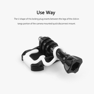 YEAH caoutchouc Anti-chute boucle Silicone bouchon de verrouillage de sécurité pour Gopro Hero12 Hero11 Hero10 Hero9 Insta360 SJCAM SJ4000 <span class=keywords><strong>SJ5000</strong></span> - Product Image 2