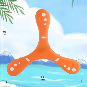 บูมเมอแรงพลาสติกสำหรับเด็กเล่นกลางแจ้ง แบบอินเทอร์แอคทีฟ  สำหรับเด็กทุกเพศ  พร้อมลูกดอกสามใบสำหรับขว้างมือ - Product Image 6