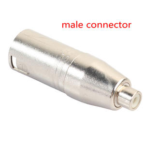 <span class=keywords><strong>Adaptateur</strong></span> audio pour microphone amplificateur de console de mixage <span class=keywords><strong>RCA</strong></span> <span class=keywords><strong>XLR</strong></span> mâle en alliage de zinc - Product Image 2