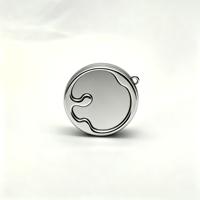 Pot de rangement personnalisé pour baume à lèvres, étanche avec porte-clés, plateau intérieur magnétique en aluminium, étui rond pour blush, pour emballage de maquillage en crème