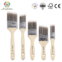 Pinceau de peinture de haute performance, pinceau mural, pinceau de peinture avec règle de 1 pouce pour une peinture murale de précision