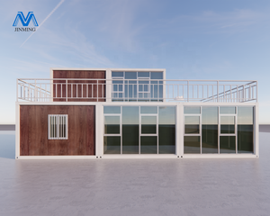Casa de Campo Moderna con Techo Inclinado <span class=keywords><strong>y</strong></span> Pared de Vidrio Templado Doble, de Una a Dos Plantas, Venta al por Mayor Directa de Fábrica - Product Image 2