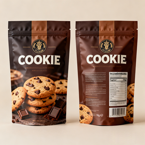 Bolsas <span class=keywords><strong>de</strong></span> Embalaje para Galletas y Pasteles con Sellado Térmico, Impresión Digital Personalizada, Material Reciclado GRS 30%, Grado Alimenticio - Product Image 1
