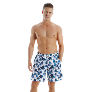 <span class=keywords><strong>Pantaloncini</strong></span> da Spiaggia con Coulisse Floreale, Costume da Bagno Coordinato Genitore-Figlio, Stile Europa America per Uomo - Product Image 4