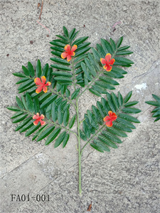 Branche artificielle flamboyante <span class=keywords><strong>de</strong></span> simulation, arbre à flamme, tige <span class=keywords><strong>de</strong></span> <span class=keywords><strong>fleur</strong></span> rouge, décoration intérieure et extérieure pour mariage et jardin - Product Image 4