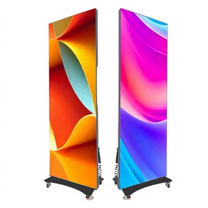 Factory Direct US Hot Sale P1.86mm GOB Foldable LED Poster Screen Indoor Floor <b>Standing</b> LED Display CE Certified - Product Image 2