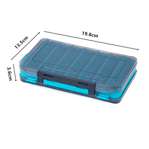 Multi Functional Lure <b>Box</b> Fishing Tackle <b>Storage</b> Organizer With Compartments For Bait Hooks Accessories Peacock Blue - Product Image 2