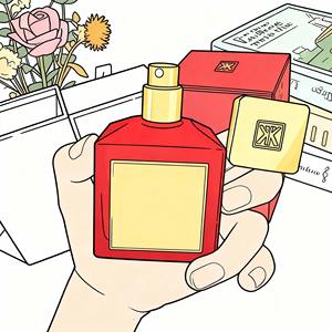 Livraison rapide, stock américain, parfums originaux, emballage de parfum, parfum féminin boisé et floral, MFK 540 Red Extrait de Parfum pour femmes - Product Image 3