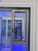 Ventana Abatible de Aluminio con Rotura de Puente Térmico, Doble Acristalamiento, Insonorizada y de Ahorro Energético para Proyectos de Casas y Villas Modernas
