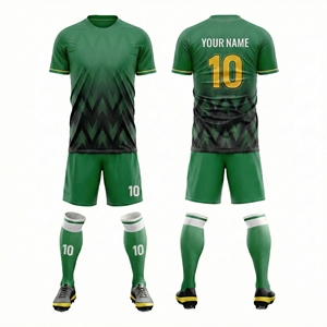 Completo da <span class=keywords><strong>Calcio</strong></span> Personalizzato con Motivo a Quadri Sfumato Nero e <span class=keywords><strong>Viola</strong></span>, Uniforme da <span class=keywords><strong>Calcio</strong></span> Personalizzata per Adulti - Product Image 2