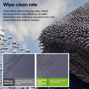 Serviettes en microfibre en vrac, serviette de <span class=keywords><strong>voiture</strong></span> en microfibre 40x40, séchage rapide, serviette magique pour le nettoyage et le séchage des voitures, mélange 70/30 - Product Image 2