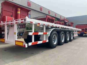 Remorques semi-<span class=keywords><strong>remorque</strong></span> à plateau CIMC de seconde main 20ft 0ft 50ft 0 pieds <span class=keywords><strong>2</strong></span> 3 5 <span class=keywords><strong>essieux</strong></span> utilisés pour l'expédition de remorques à plat de haute qualité - Product Image 3