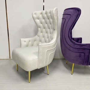 Sillón Moderno de Terciopelo Verde de Lujo, Sillón Reclinable Individual <span class=keywords><strong>para</strong></span> Sala de Estar, Sillón Individual de Diseño - Product Image 5