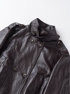 TAOP&ZA Nuova Giacca da Donna alla Moda e Versatile con Colletto Alto, <span class=keywords><strong>Doppiopetto</strong></span>, Stile Motociclista, Maniche Lunghe 0435 - Product Image 3