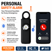 Alarme de sécurité personnelle directe usine 130 dB SOS porte-clés avec fonction d'appel d'urgence pour femmes et personnes âgées OEM ODM