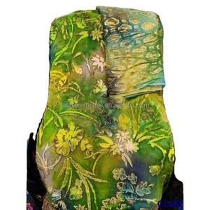 Lụa Thật Với Vải Nhung Sang Trọng Cắt Ren Màu Vàng Kim - Product Image 1