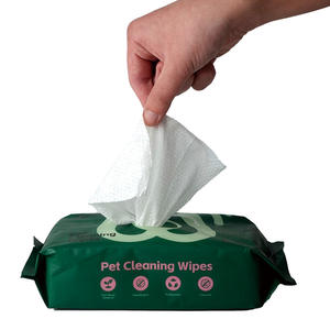 Lenços Umedecidos para Animais de Estimação Biodegradáveis, Hipoalergênicos, Macios e Duráveis, Limpeza Suave para Cães e Gatos, Multiuso - Product Image 5